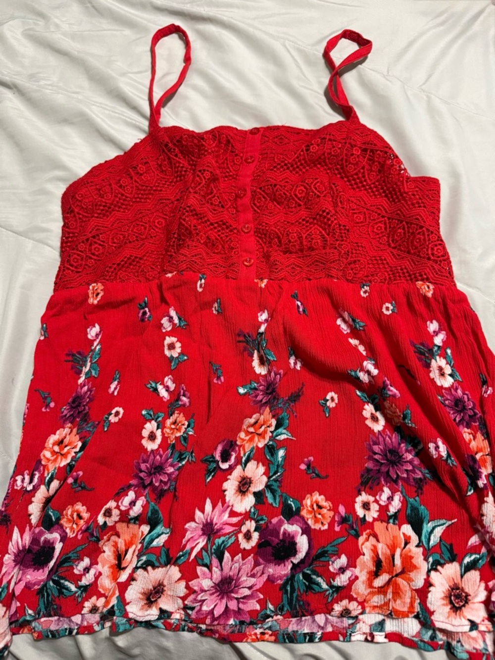 torrid Red V-Neck Ribbed Top